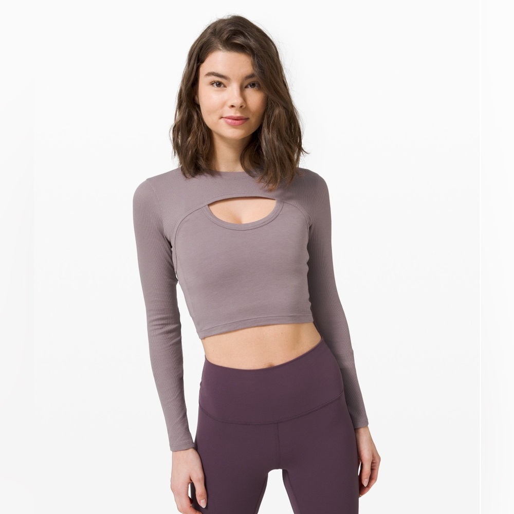 Lululemon long sleeve cropped top